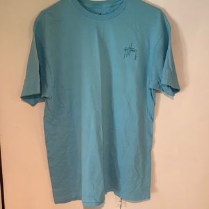 Guy Harvey light blue marlin shirt size L